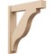 Ekena Millwork 6-in W x 28-in D x 32-in H Funston Block Rough Cedar Woodgrain TimberThane Outlooker, Primed Tan OUTUR060X28X32FST44RCPR - alternate 1